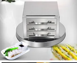 Drawer pull rice Intestine rolls machine home machine Fen Chang stainless steel 3 grid steamer steaming plate