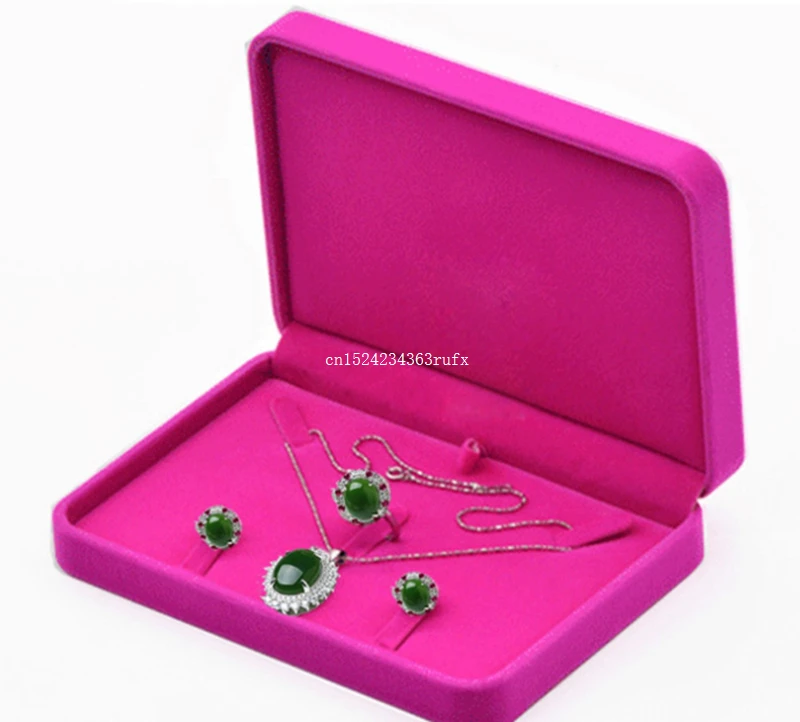 60pcs 3 In 1 Jewellery Boxes Earrings Pendant Storage Gift Boxes Jewelry Set Storage Boxes Ring Rectangle Suit Case