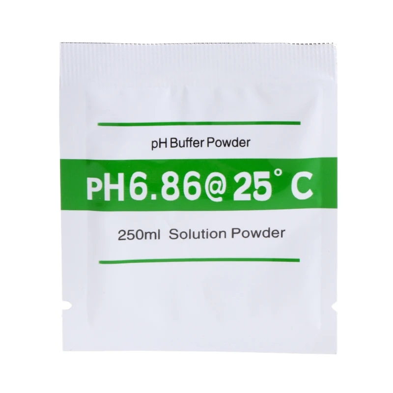 OOTDTY 20 Pcs PH Buffer Solution Powder PH For Test Meter Measure Calibration 4.01 6.86 250ml Each Pack Volume