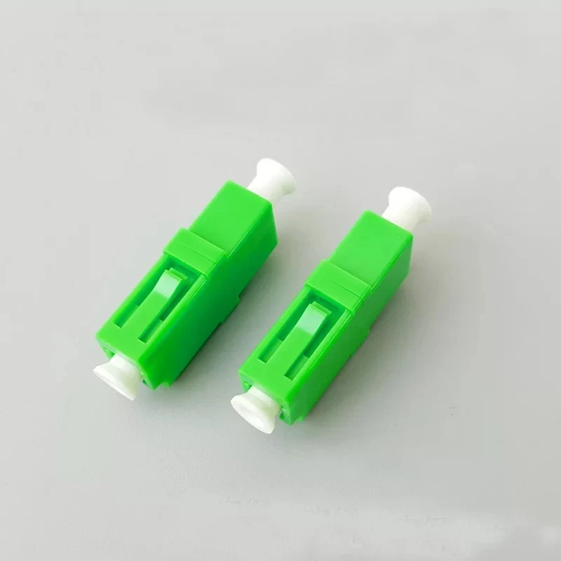 adaptor serat LC Simplex SM MM APC Biru hijau abu-abu plastik perumahan kualitas baik konektor serat optik coupler pabrik ELINK