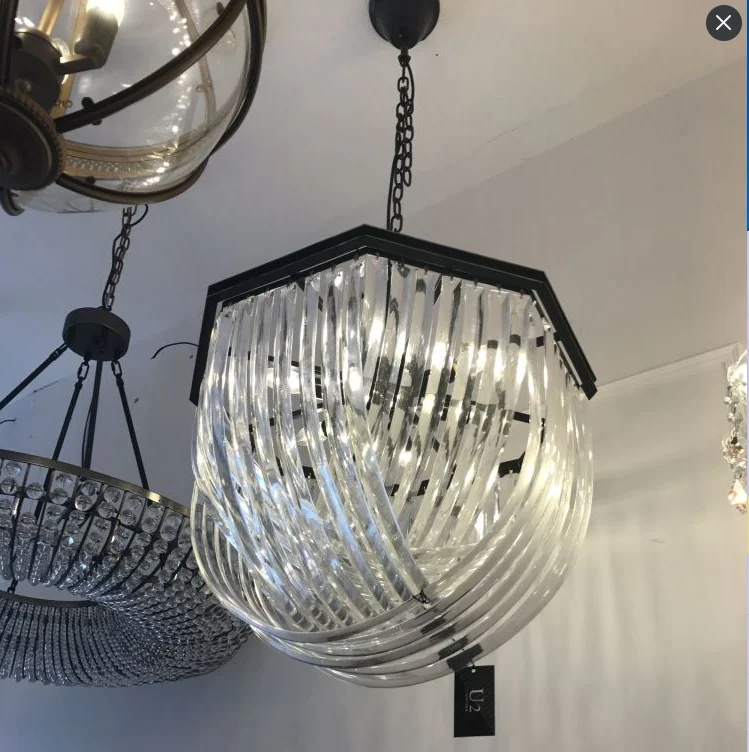 American Black Metal E14 LED Pendant Lights Retro