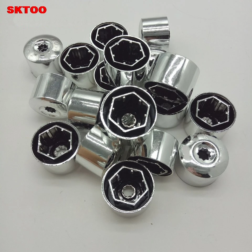 20pcs Car Wheel Bolt Caps Tyre Screws Cover For Volkswagen VW POLO Tiguan Passat B5 B6 B7 Golf 4 5 6 7 MK6 Jetta MK5 Bora Touran