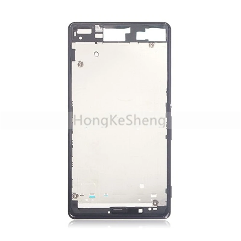 OEM Middle Frame with Buttons Plug LCD Front Housing Frame for Sony Xperia Z3 D6653 D6603 S0L26 Z3 Dual L55T L55U D6633 D6683