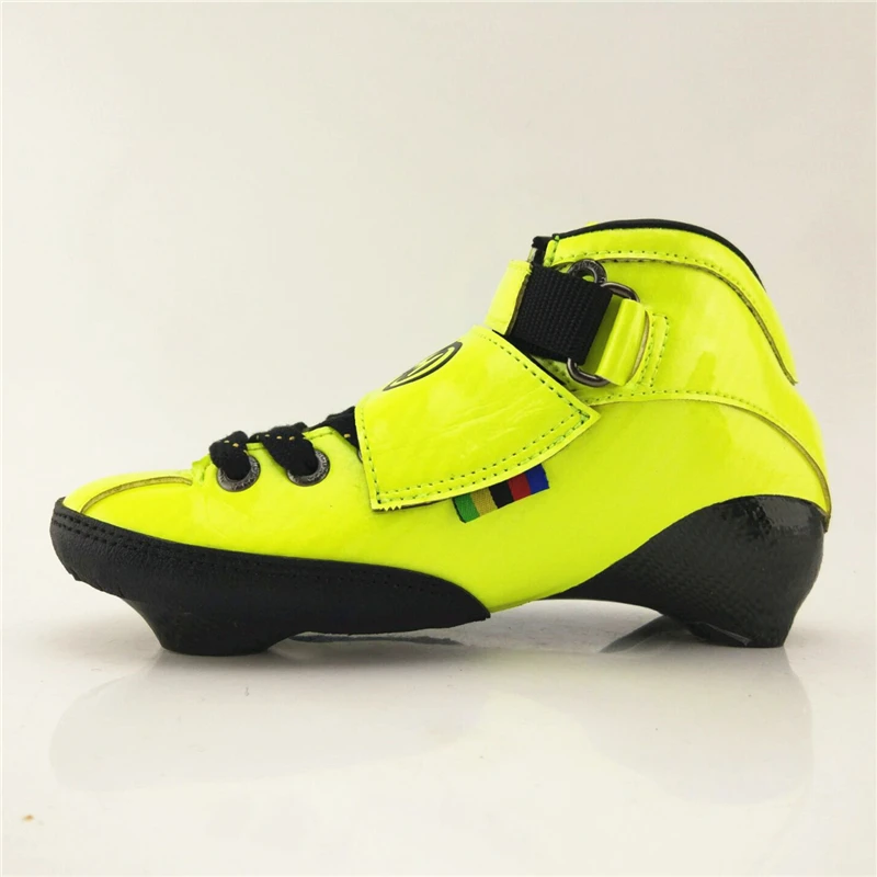 Professional Marathon Street Road Inline Speed Skates Shoes Boot for Adults Kids Black Yellow Red Size 27 28 29 to 41 42 43 44