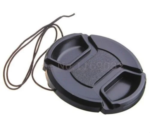 100PCS 55mm Lens Cap Cover With Anti-lose Cord for nik& CAN&N S&NY Alpha A200 A300 A350 A230 A330 A580 Free Ship  PENTAX