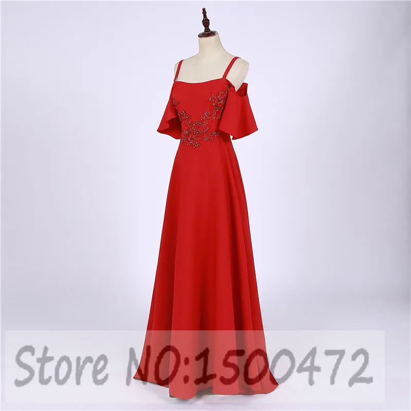 Cameo A-line Evening Dress Long Women Satin Silver Sequins Formal Dress Party Prom Dress Plus size Evening Dress G0125