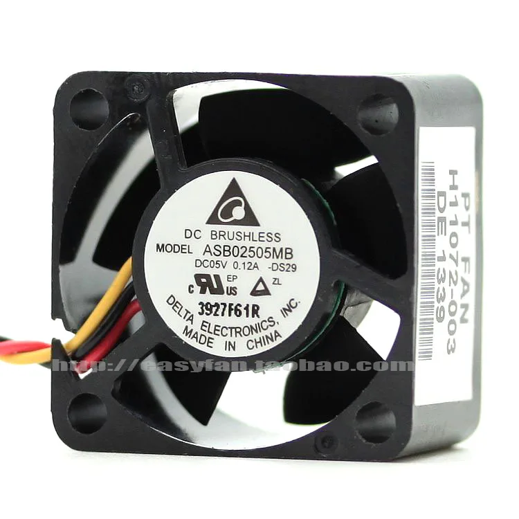 

NEW DELTA ASB02505MB 5V 0.12A 2515 miniature micro Hydraulic bearing cooling fan