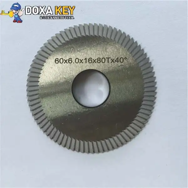 

0114 milling cutter 60mm HSS angle cutter WENXING horizontal key machines replacement 60x6x16X80Z WENXING 283 218A 218B 218D 216