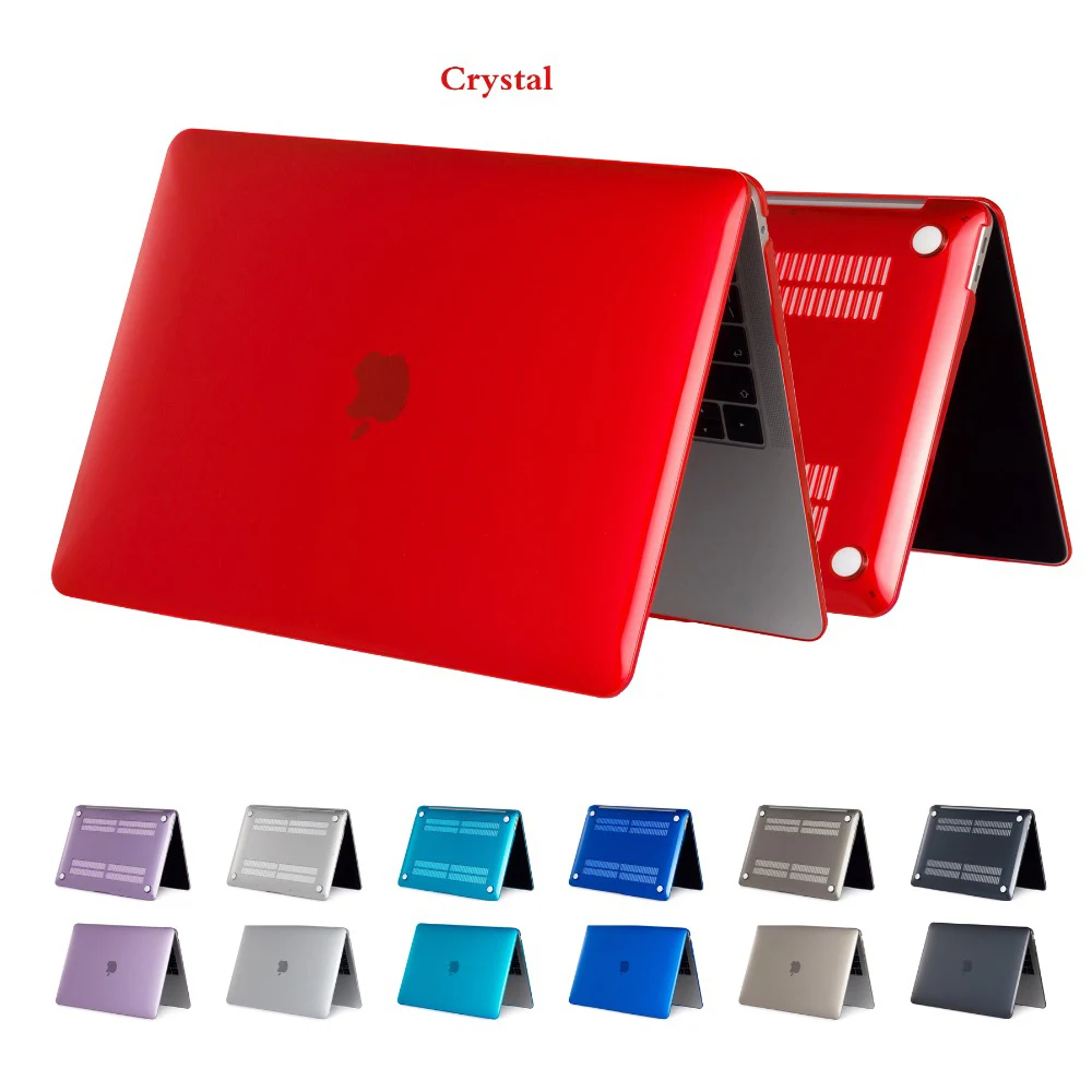 Casing Laptop Keras Kristal untuk APPle MacBook Air 13.3 Retina Pro 13 Inci 2016 dengan Sampul Bar Sentuh 2018 untuk Pro Air 13 A1932 Baru