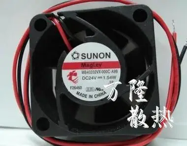 

Original MB40202V2X-000C-A99 4020 4CM 24V 1.54W 2 Wire Fan