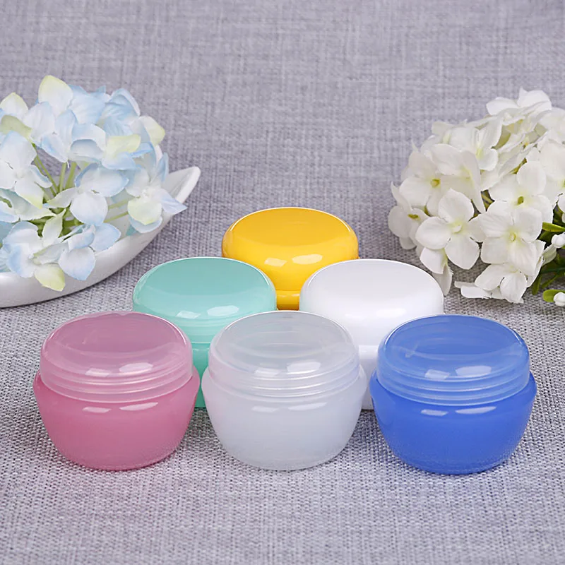 100pcs wholesale 5g 10g 20g 30g plastic cream jar, bottling sample trial , 5 g 10 g 20 g 30 g cheap plastic containers online