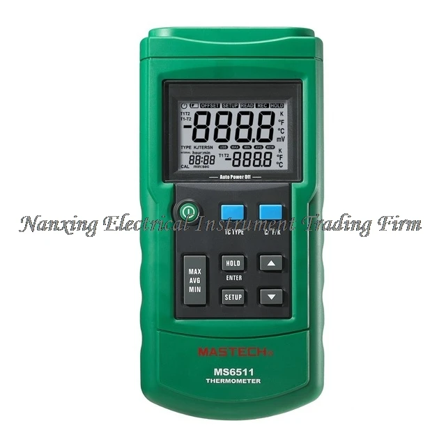 FAST ARRIVAL  MASTECH MS6511 Digital Thermometer Single Channel K, J, T, E Thermocouple Type Temperature Meter Tester