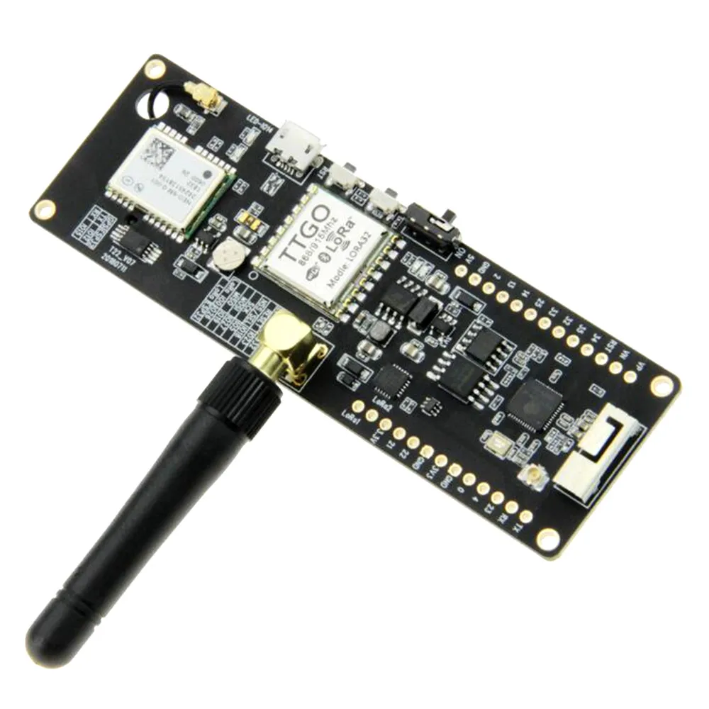 ESP32 GPS NEO-6M SMA LORA 32 18650 Battery holder with SoftRF ESP32 433/868/915Mhz WiFi wireless Bluetooth Module