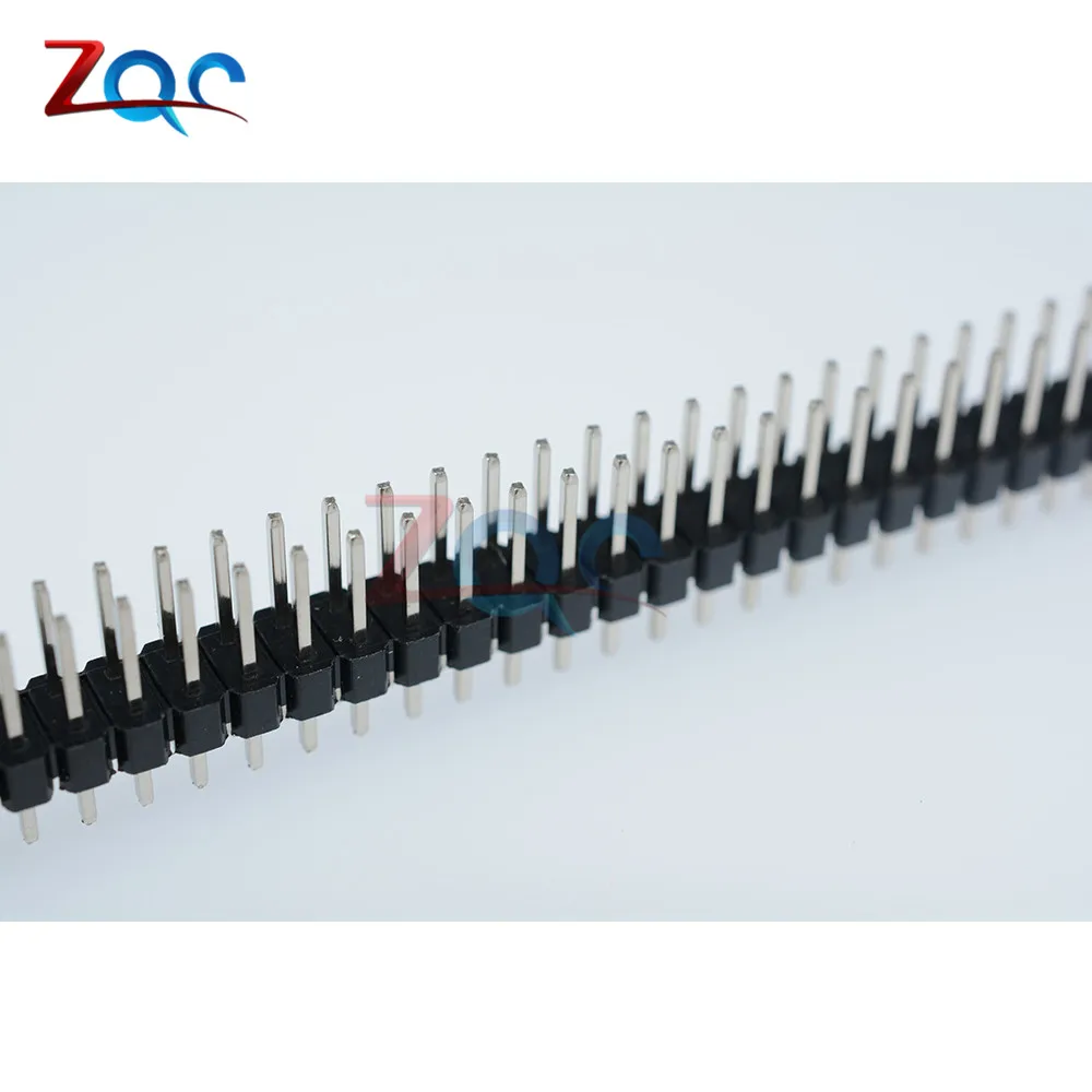 10PCS 40Pin 2.54mm Double Row Straight Male Pin Header Strip PBC Connector