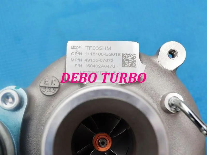 NEW GENUINE  TF035HM 49135-07640 1118100-EG01T/EG01B Turbocharger GREAT WALL C50,V80,HAVAL H6 GW4G15T 4G15B 1.5L 98KW/110KW