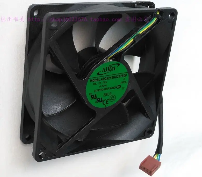 

NEW ADDA 9025 9CM 4lines temperature control PWM AD09212UX 12V 0.38A cooling fan