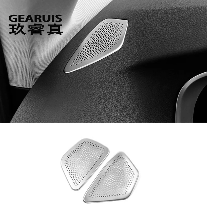 

Car styling speaker Dashboard Air Conditioning Vent Covers Sticker Trim For BMW 5 series 528li 530li g38 2018 auto Accessories