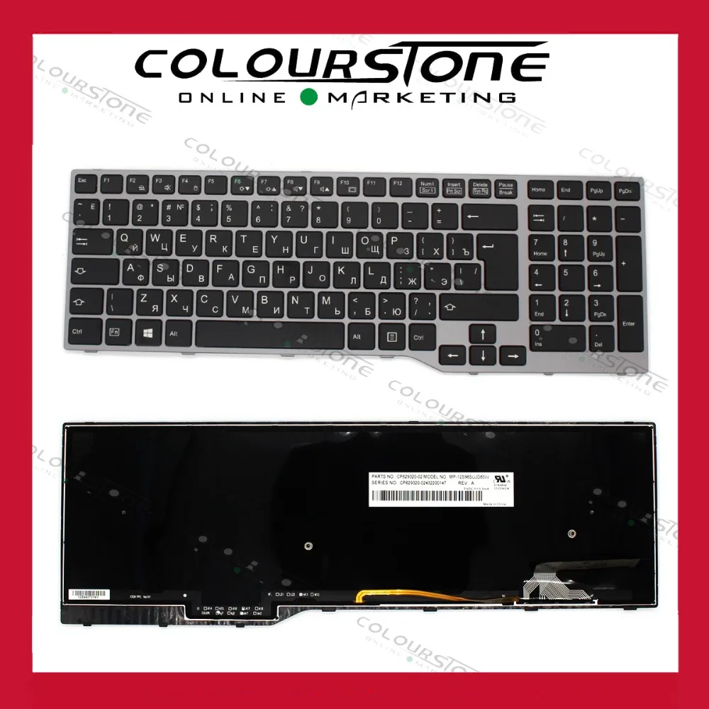 NEW RU Russian keyboard For Fujistu E754 Lifebook E753 MP-12S96SUJD85W Laptop keyboard with frame and blacklit