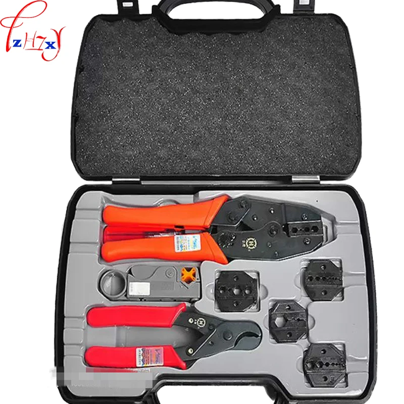 

Connect with the axial compression tool set HT-330K portable BNC coaxial terminal compression tool set 1pc