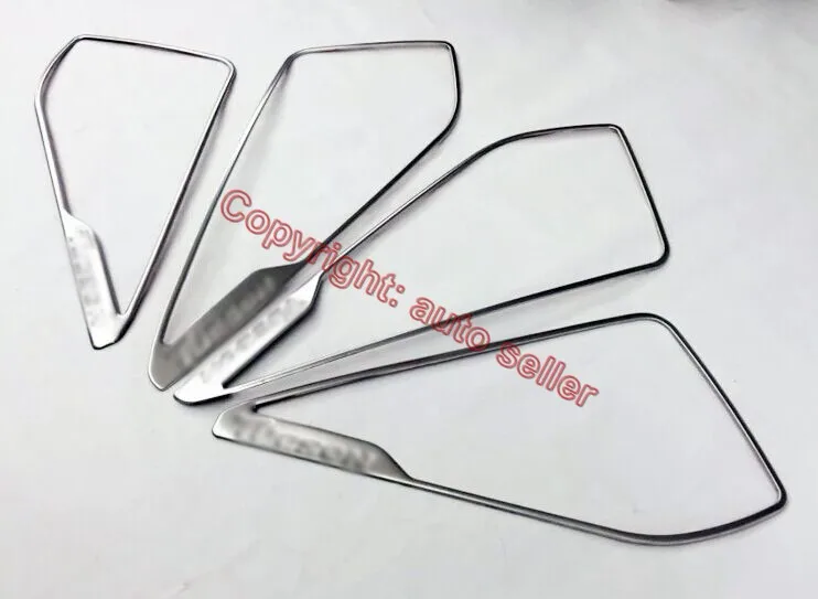 

For Hyundai Tucson 2016-2018 ABS Pearl Chrome Inside Interior Door Speaker Around Cover Trim Car Accessories Stickers W4