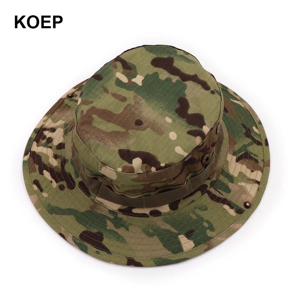 KOEP Nepalese Boonie Hats Camouflage Tree Bucket Hat Accessories Men Cap