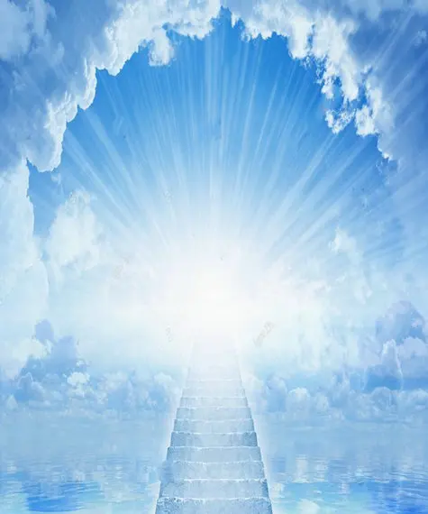 สวรรค์ Peaceful Heavenly Light Heaven Staircase Cloud ฉากหลังคอมพิวเตอร์คุณภาพสูงพิมพ์พื้นหลัง
