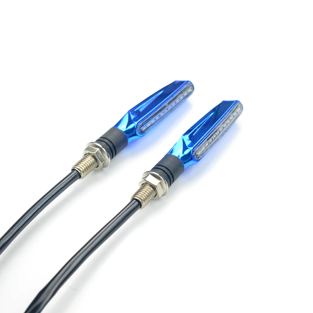 

Mooreaxe проточная вода мотоцикл светодиодный мигающий индикаторы указателей поворота задний стоп-сигнал Bobber для Harley Sportster