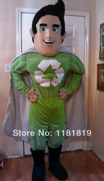 MASCOT hero super man mascot costume  custom fancy costume cosplay kits mascotte fancy dress carnival costume