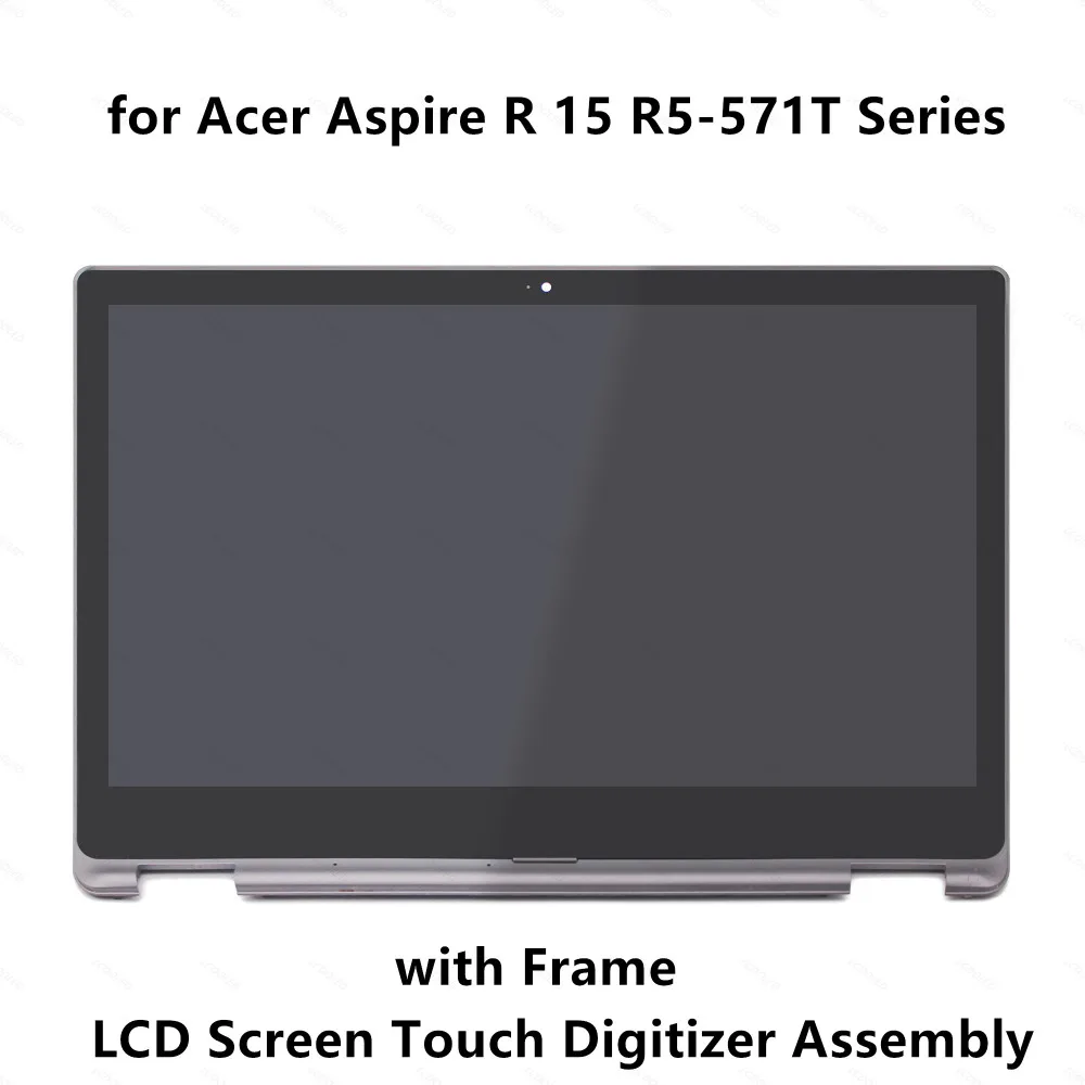 

Full LCD Screen Display Touch Glass Digitizer Assembly+Frame for Acer Aspire R 15 R5-571T R5-571T-71FN R5-571T-59XT R5-571T-596H