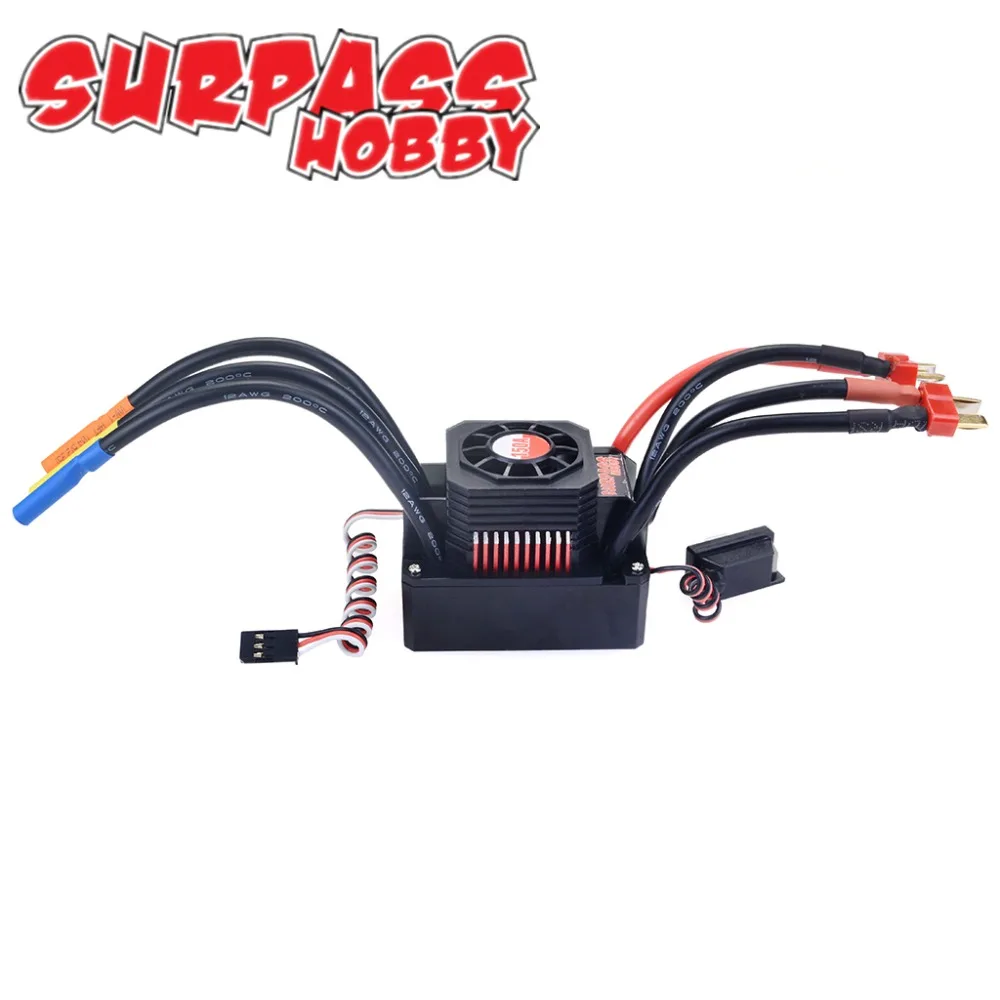 Supere 3s-6s 150a impermeável esc sensorless brushless velocidade controladores for1/10 1/8 rc buggy monstro caminhão esteira rolante escala truggy