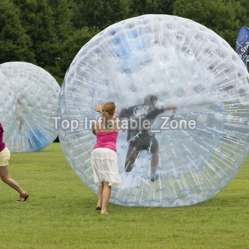 2.5M Dia Inflatable Zorb Ball Human size Hamster Ball For People Inside Cheap Inflatable Zorbing Price Popular PVC Glass Ball