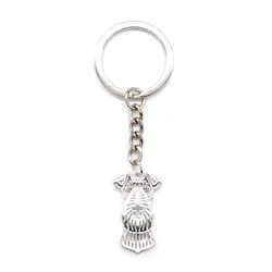 Fashion Lovers Alloy Pet Shaped Key Chains Hot Sale Airedale Terrier Dog Key Chains