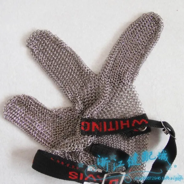 

USA Imported Steel three-finger Gloves Imported anti- Knife Gloves Sewing Machine Parts