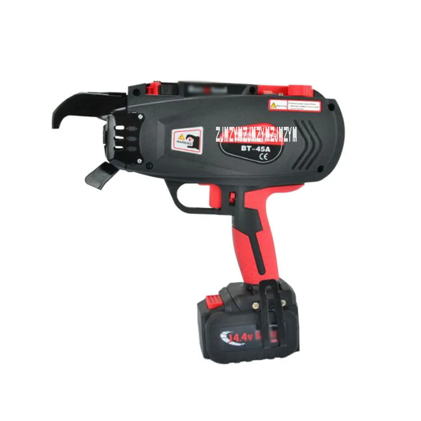 Máquina de atado totalmente automática de BT-45A, flejadora de varillas de mano, herramienta de construcción recargable, 2/3 giros, 110V/220V, 45mm
