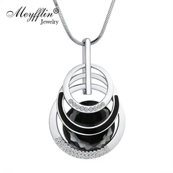 Meyfflin Collier Femme Long Necklaces & Pendants for Women Round Statement Necklace Maxi Colar Chain Fashion Jewelry 2022 Bijoux