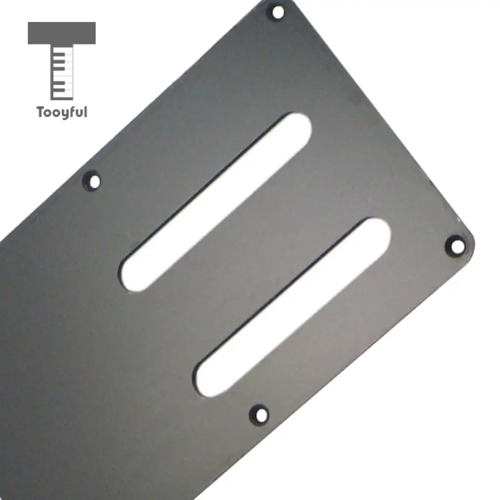 Tooyful 1x Replacement Parts 2 Slot Style Back Plate Backplate Trem Cover for Electric Guitar