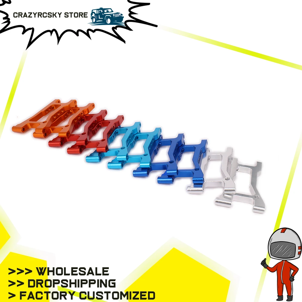 Rear Lower Suspension Arm Set A-Arm Left&Right For Rc Hobby Car 1/10 HPI RS4 113698 6061-T6 CNC Alloy Aluminum Suspension Set