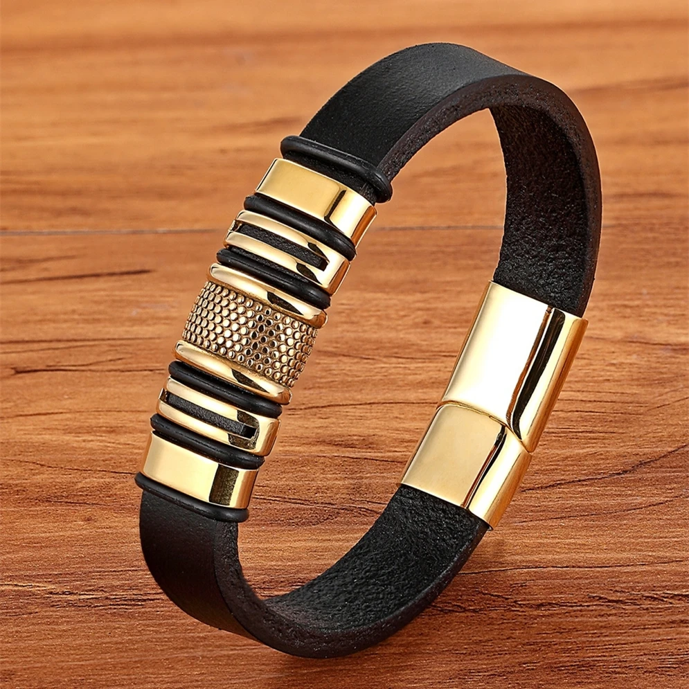 XQNI Multiple Styles Men Bracelet Animal Pattern Bangle Commemorative Significance Genuine Leather Bracelet pulseiras masculina