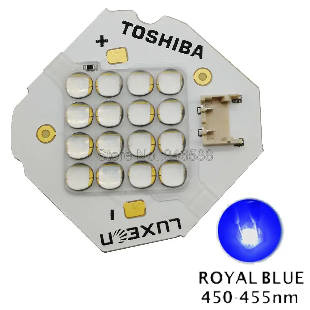 Rebel ES 16LEDS 45W 450NM Royal Blue Led Lamp Light DC44-45V 350-1000MA High Power Emitter Light Intergrated Light Source