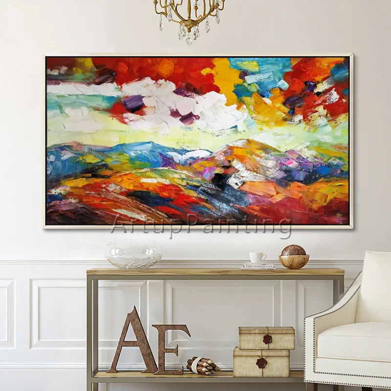 

Nordic oil paintings on canvas Wall art Pictures for living room home decor handmade modern abstract quadro cuadros decoracion56