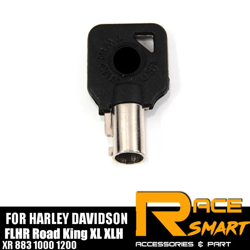 Motorcycle Uncut Blank Key For HARLEY DAVIDSON FLHR Road King XL XLH XR 883 1000 1200 Blade Keys Rings