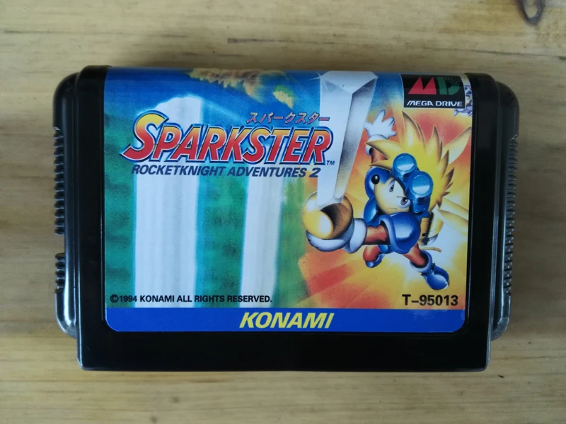 MD Game : Sparkster Rocketknight Adventures 2 ( Japan Version!! )