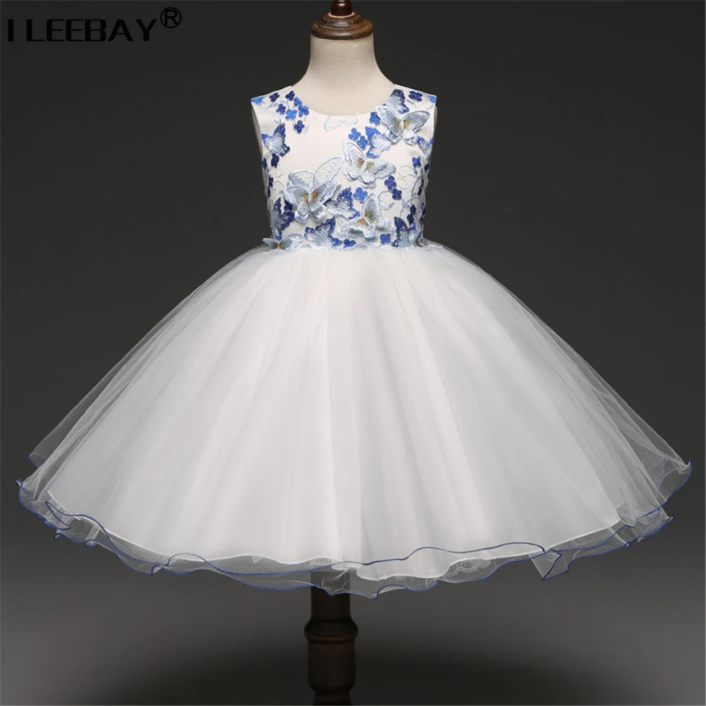 

Special Design Embroidery Flowers Evening Party Princess Dress for Girl Costume Chiffon Gown Children Robe Fille Girls Vestidos