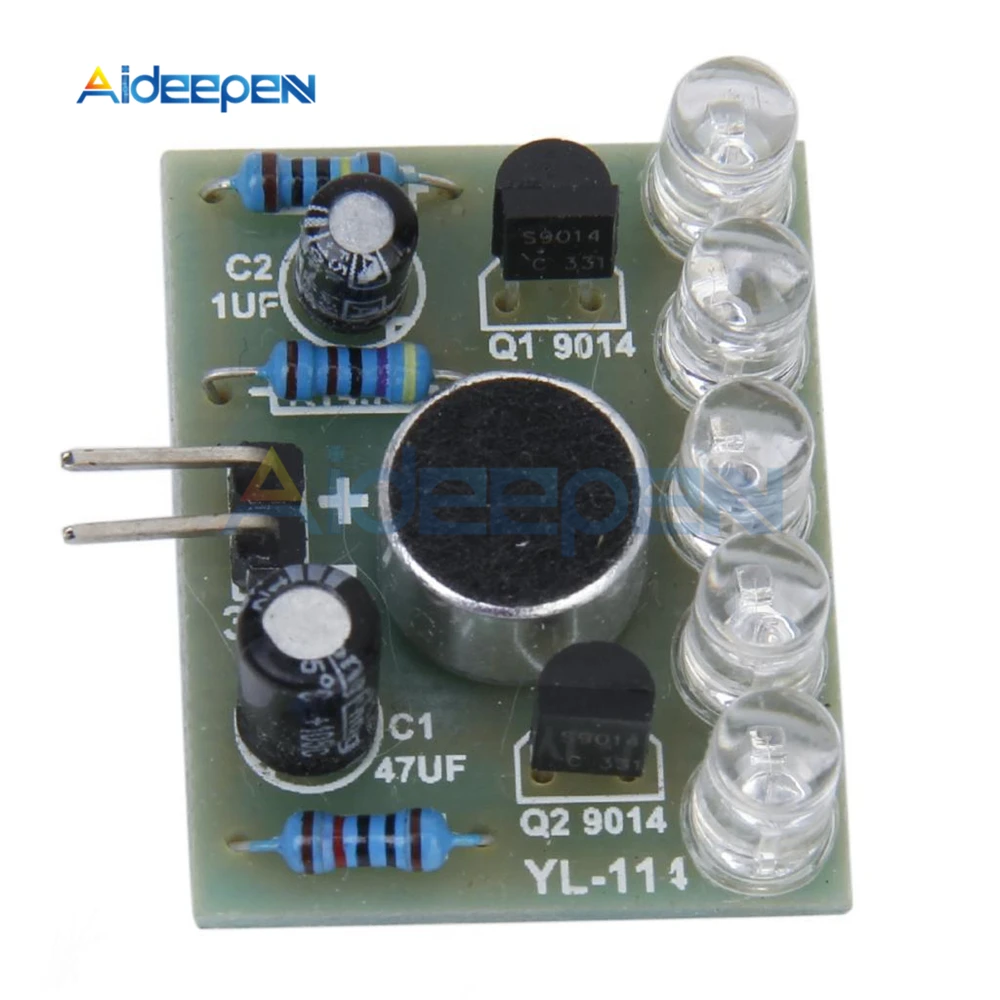 LED-Soundsteuerungs-Melodielampe, elektronische Produktions-DIY-Sets, integrierte Schaltkreise, Spannung 3V-5,5V – Detail 2