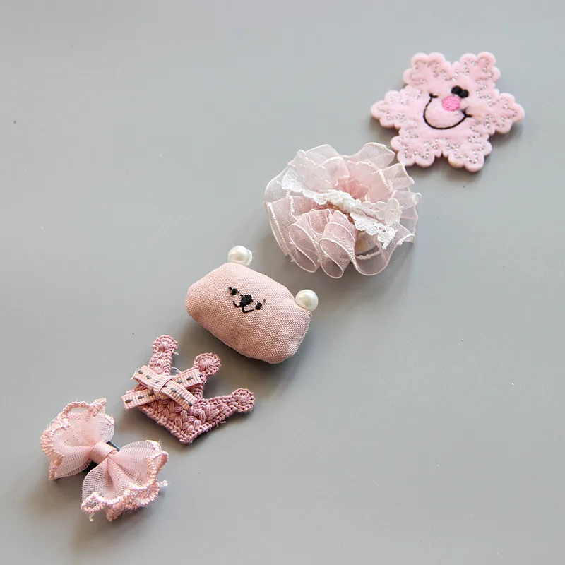 New Design Mini Bow Hairgrips Baby Cartoon Hairpin Children Boutique Barrettes Girls Kids Hair Accessories 0-6month TZ12