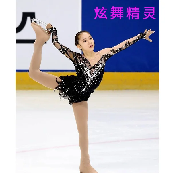

Crystal Custom Figure Skating Dress Girls New Brand Ice Skating Clothes For Competition DR4682