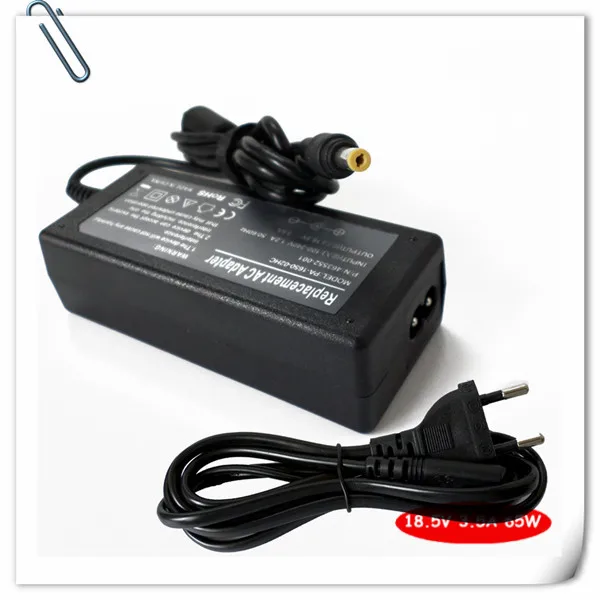 Carregador adaptador ac do portátil para hp compaq evo n600c n610c n620c n610v n800c n800v n800w portátil fonte de alimentação cabo 65w