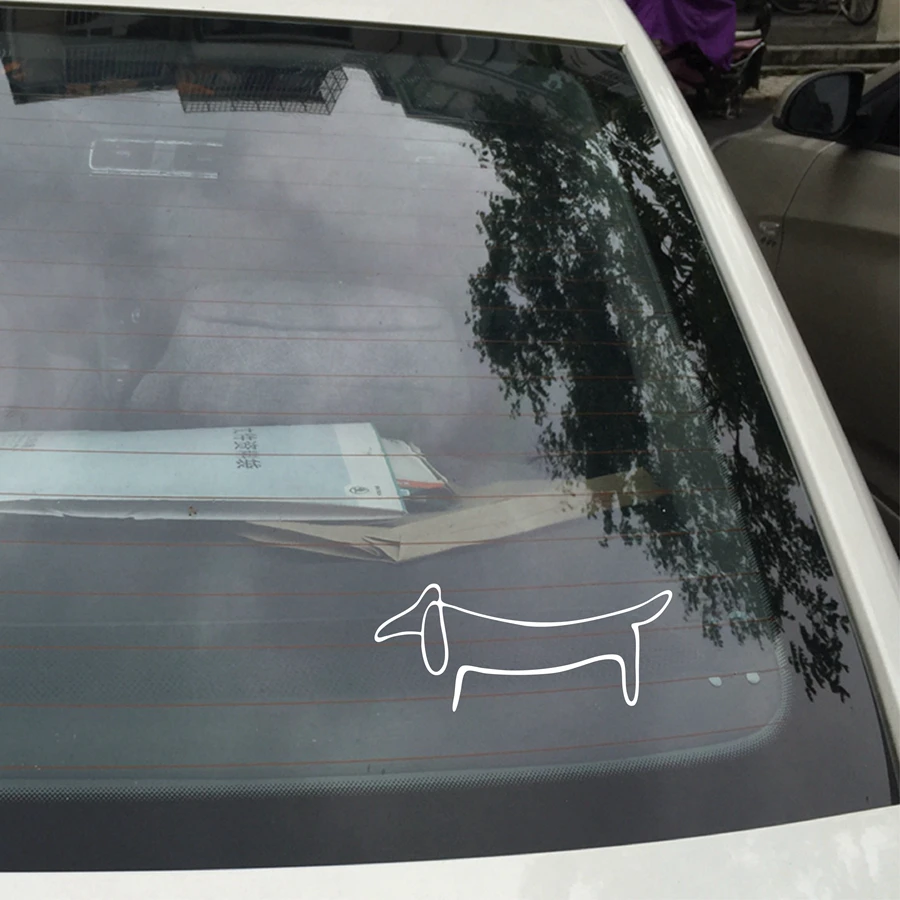 Dachshund Weiner Dog Vinyl Sticker Picasso Art Love Decals For Car Window Laptop Decoration