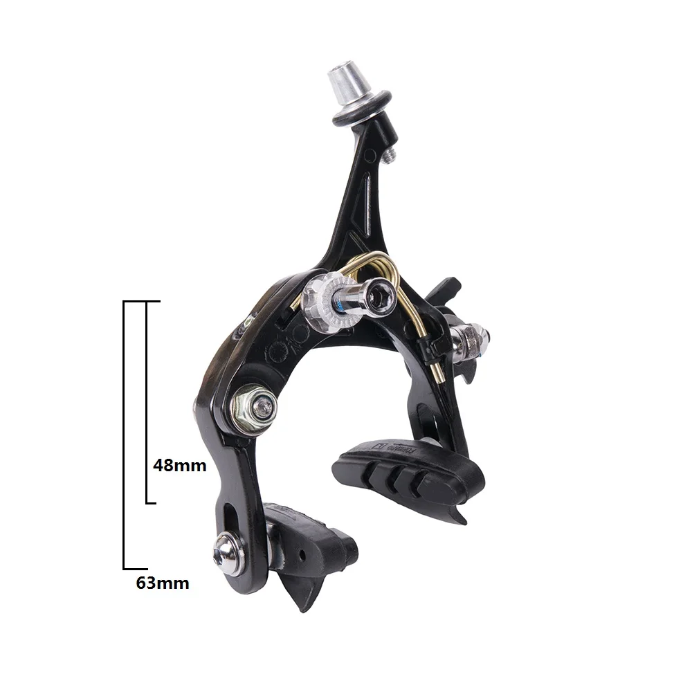 ZTTO Bicycle Parts Roadbike Bicycle Brake Racinge Dual Pivot Brake Aluminum Side Pull Caliper Front & Rear With Brake Pads 1 Set