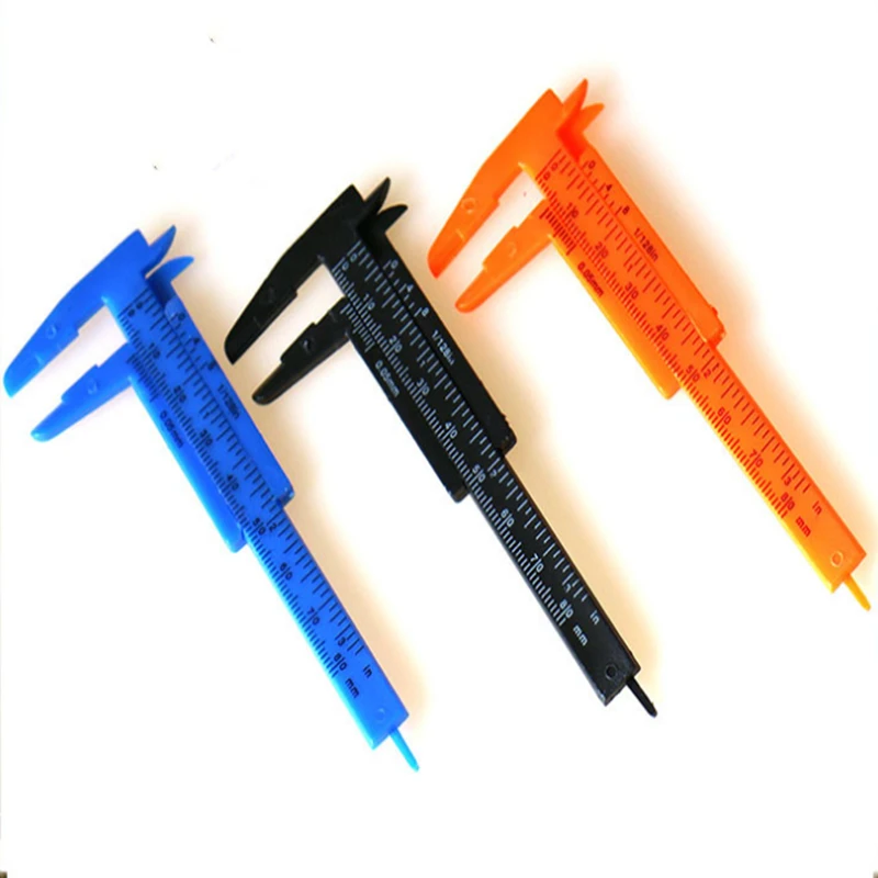 2000pcs  plastic micro standard vernier calipers are used for precision measuring tools such as beads and walnuts